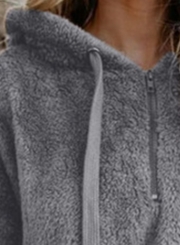 Casual Long Sleeve Loose Sweatshirt Hooded With Pockets