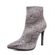 Snake Skin High Heeled