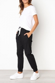 Ladies Casual Drawstring Sports Pants