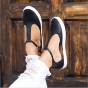 Casual Ankle Strap Buckle Flats