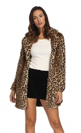 Leopard Faux Fur Coat