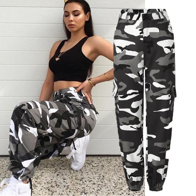 Loose Camouflage Denim Pants