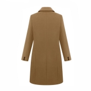 Double-breasted Lapel Peaked Tailored Coat