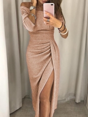 Sexy Off Shoulder Sparkling Bodycon Cocktail  Evening Dresses