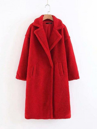 Teddy Bear Coat Winter Warm Faux Fur Coat zecalaba.com