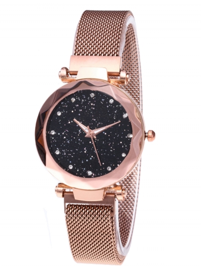 Tik Tok Web Celeb Stylish Trend Starry Sky Magnet Simple Wristwatch SQEXPFASHION.com