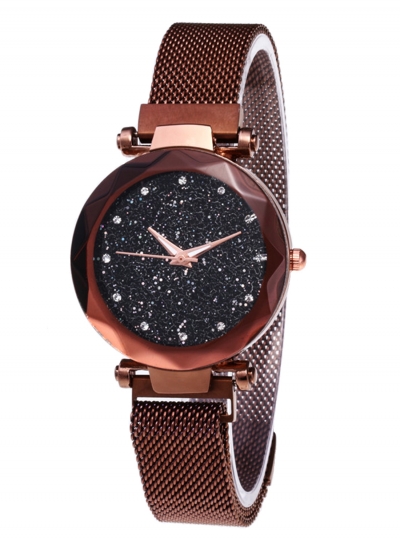 Tik Tok Web Celeb Stylish Trend Starry Sky Magnet Simple Wristwatch SQEXPFASHION.com