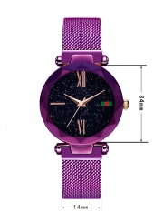 Tik Tok Web Celeb Stylish Trend Starry Sky Magnet Waterproof Watch