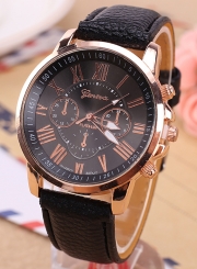 Double-layer Ladies Quartz Fashion Leather Strap Wrist Watch