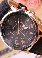 Double-layer Ladies Quartz Fashion Leather Strap Wrist Watch