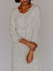 Bell Sleeves Lace Dress