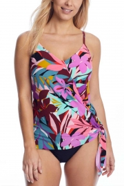 PALM SPRINGS ALEX UNDERWIRE TANKINI TOP WITH SHIRRED BOTTOM