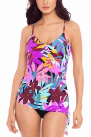 PALM SPRINGS ALEX UNDERWIRE TANKINI TOP WITH SHIRRED BOTTOM