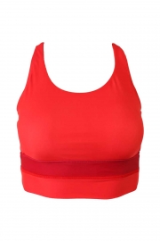 Red Poppy Cut Back Bikini Set