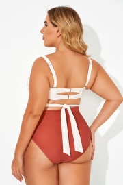 White Warp Elegant Women Bikini Top
