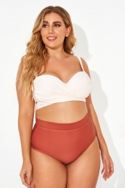 White Warp Elegant Women Bikini Top