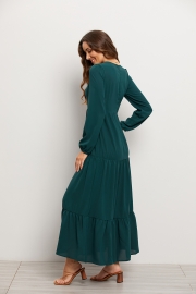 Large swing dress women mid-waist temperament commuter long skirt