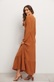 Large swing dress women mid-waist temperament commuter long skirt