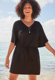 LAYLA FLUTTER SLEEVE TUNIC COVER UP