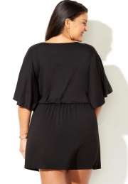 LAYLA FLUTTER SLEEVE TUNIC COVER UP