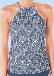 Ruched Side Halter Tankini