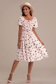 Square Neck Mariposa Dress