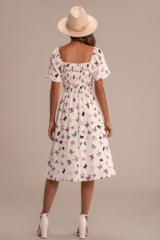 Square Neck Mariposa Dress