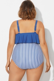 Navy Sexy Scoop Adjustable Straps Bikini Top