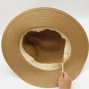 Wide Brim Straw Roll up Beach Sun Hat