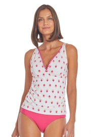 Tulum Reversible Embroidered Tankini Top