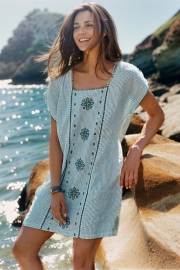Floral Blue Beach dress