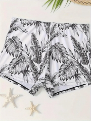 Plus Size Casual Tankini Set