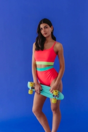 MIAMI TWO PIECE IN NEON COLOR BLOCK