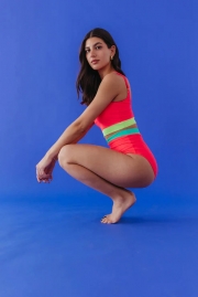MIAMI TWO PIECE IN NEON COLOR BLOCK