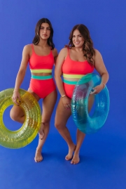 MIAMI TWO PIECE IN NEON COLOR BLOCK