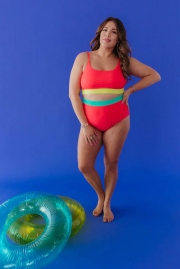 MIAMI TWO PIECE IN NEON COLOR BLOCK