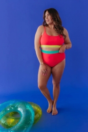 MIAMI TWO PIECE IN NEON COLOR BLOCK