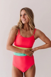MIAMI TWO PIECE IN NEON COLOR BLOCK