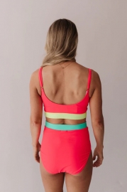MIAMI TWO PIECE IN NEON COLOR BLOCK