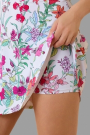 Floral Square Neck swimdress