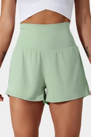 Super High Waisted Back Pocket & Side Hidden Pocket 2-in-1 Yoga Shorts 2.5