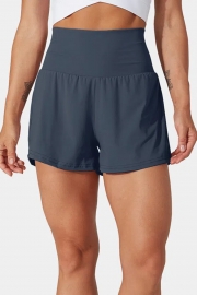 Super High Waisted Back Pocket & Side Hidden Pocket 2-in-1 Yoga Shorts 2.5